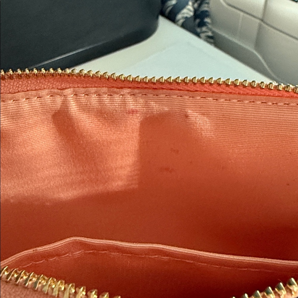 Coach Peach Floral Wristlet - Picture 4 of 7
